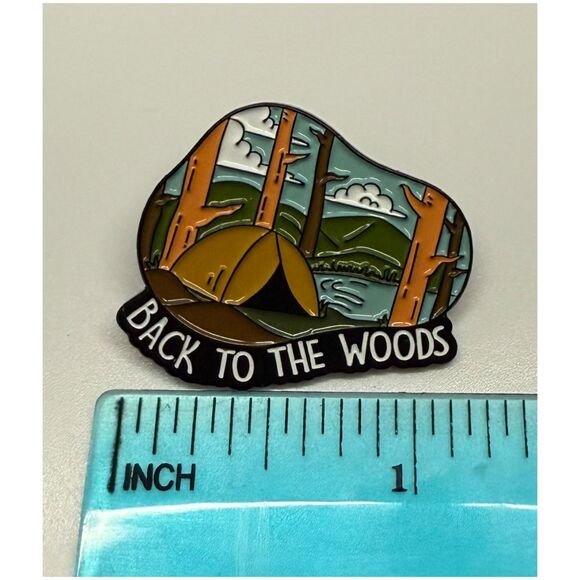 Back to the Woods Outdoor Camping Enamel Pins - Picture 2 of 2